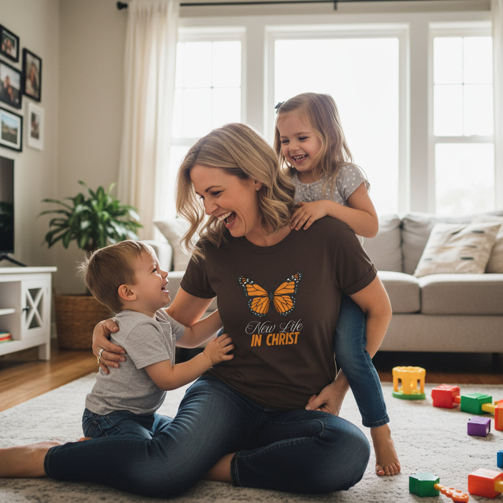 New Life in Christ Butterfly T Shirt