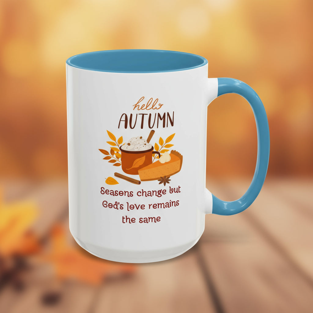Autumn Accent Coffee Mug - Seasonal Warmth for Cozy Moments, Fall Decor, Gift for Friends, Coffee Lovers, Home and Kitchen