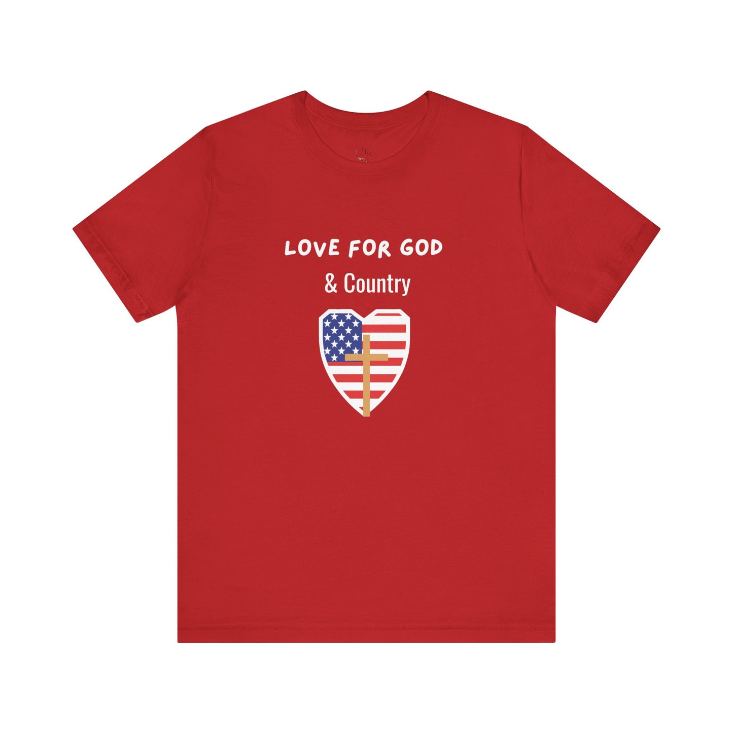 Love for God and Country - Jersey Short Sleeve Tee