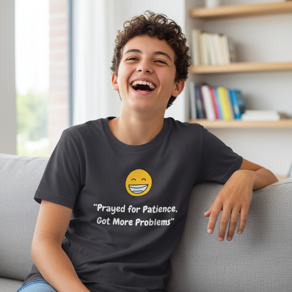 Prayed for patience got more problems- Short Sleeve Tee
