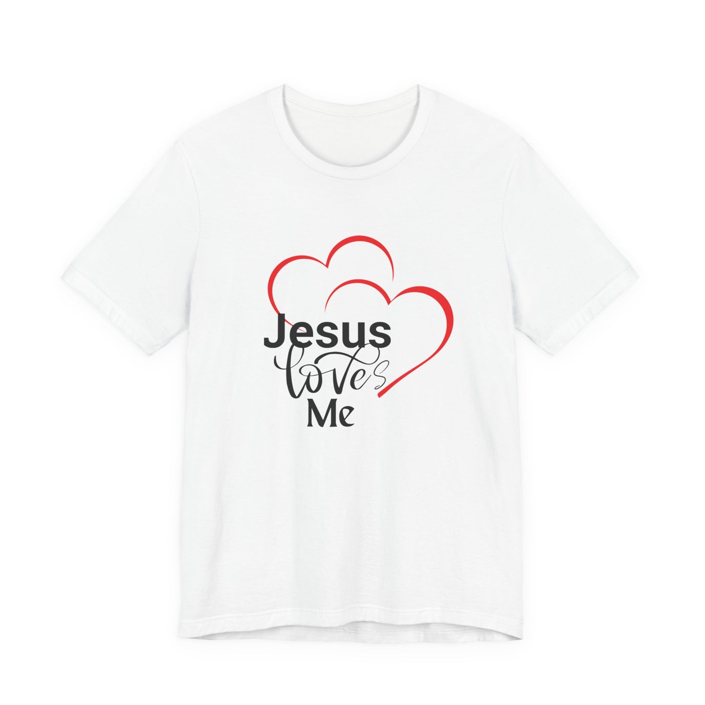 Heartfelt Christian Tee, Jesus Loves Me Shirt, Religious Gift, Faith-Based Apparel, Unisex T-Shirt, Spiritual Wear
