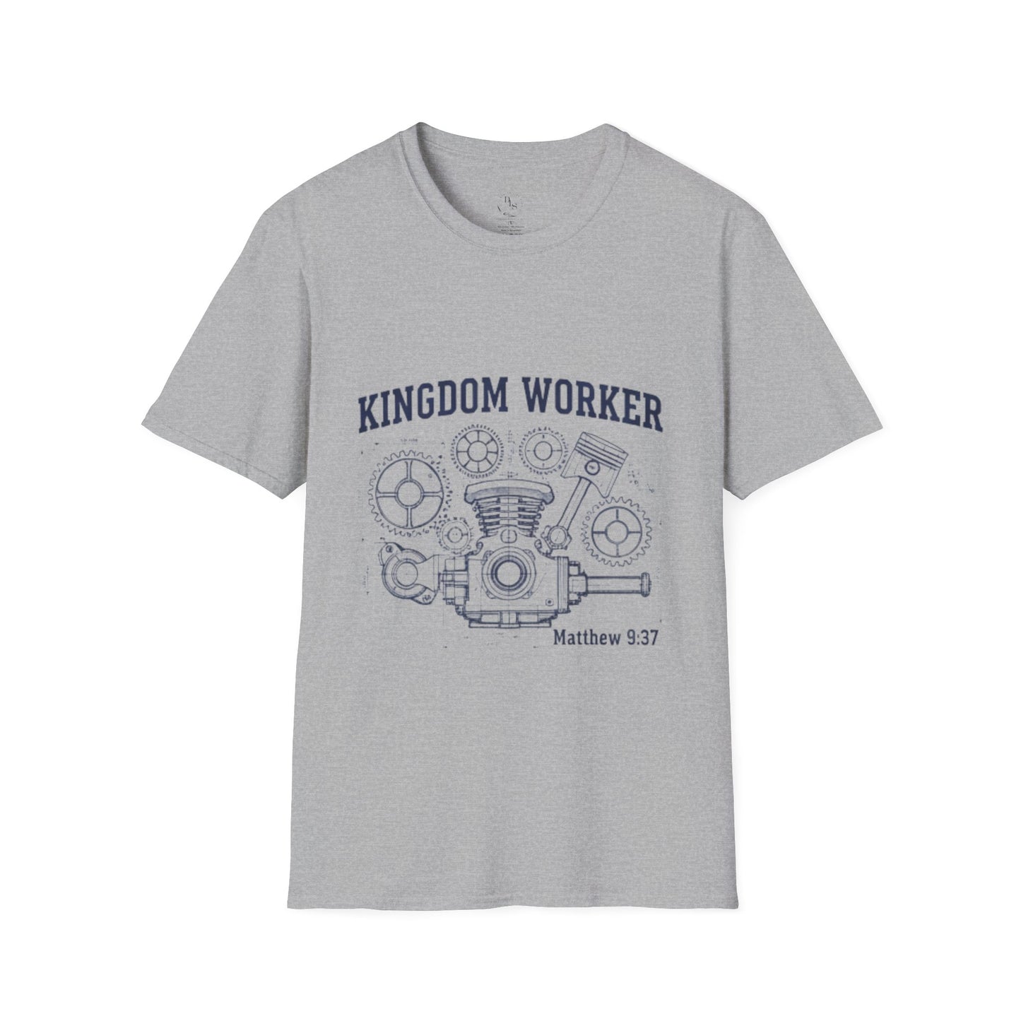 Kingdom Worker T-Shirt — Matthew 9:37 Christian Mechanic Tee