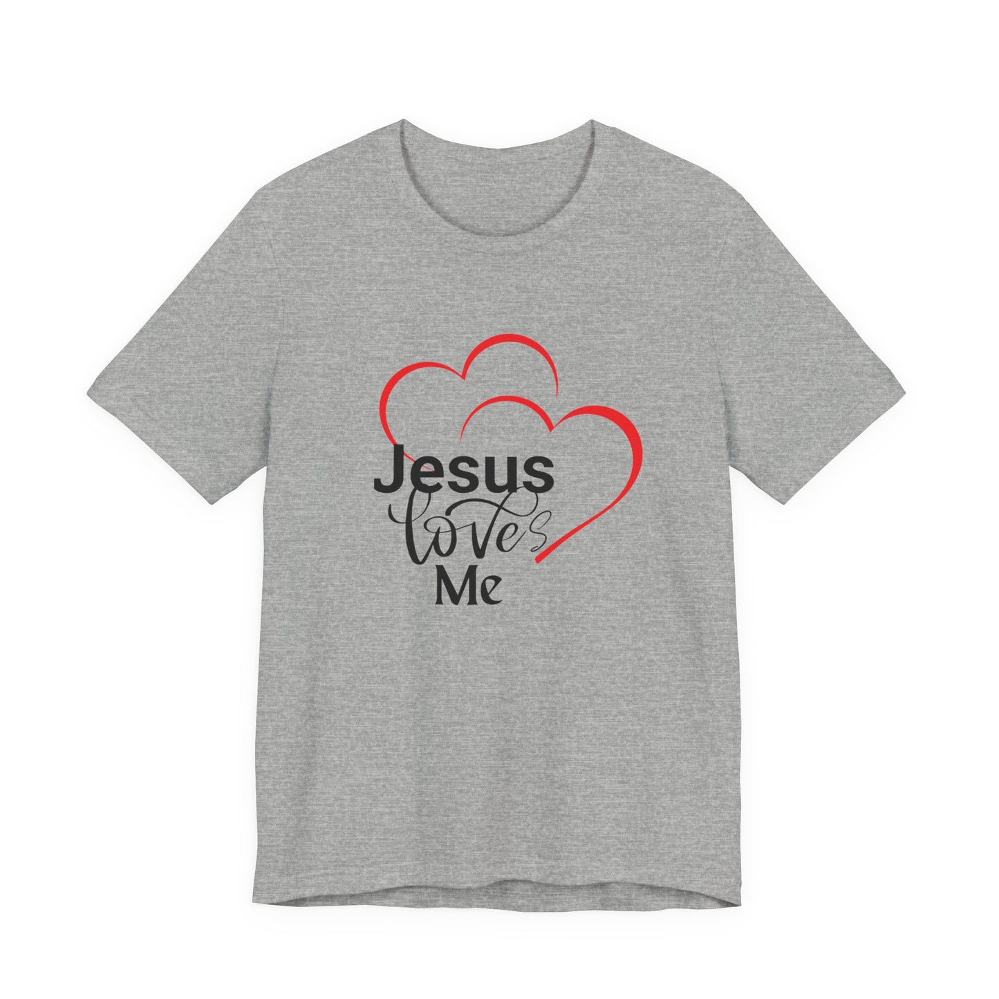 Heartfelt Christian Tee, Jesus Loves Me Shirt, Religious Gift, Faith-Based Apparel, Unisex T-Shirt, Spiritual Wear