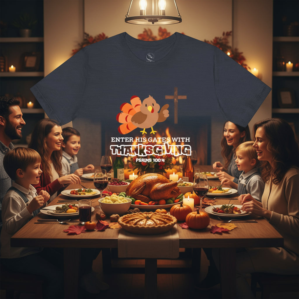 Thankful cute Turkey, gratitude, Thanksgiving. T-shirt