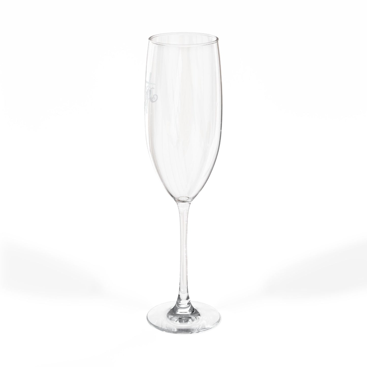 Engraved 'Mrs.' Champagne Flute — 8 oz Personalized for your wedding Day Gift