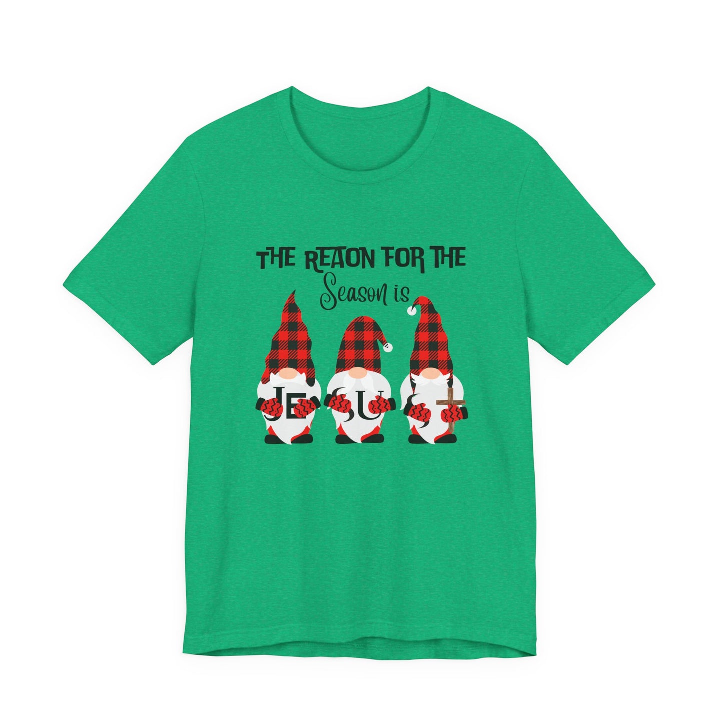 Gnome-themed Holiday Tee, Unisex Jersey Short Sleeve T-Shirt, Perfect for Christmas, Family Gatherings, Holiday Parties, Gift for Him/Her