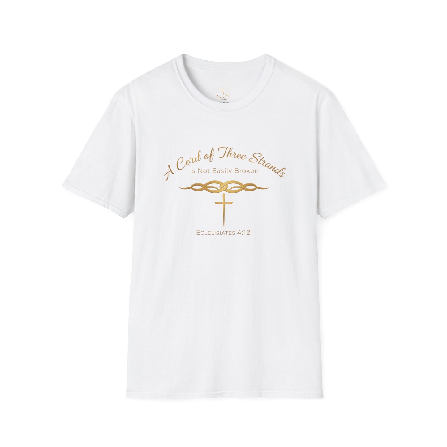 A Cord of Three Strands Christian T-Shirt — Ecclesiastes 4:12 Faith Tee