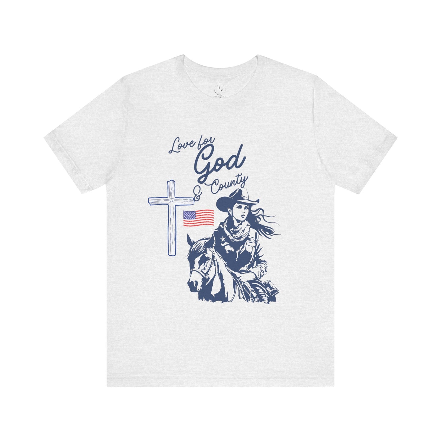 Love for God and Country Jersey Short Sleeve Tee
