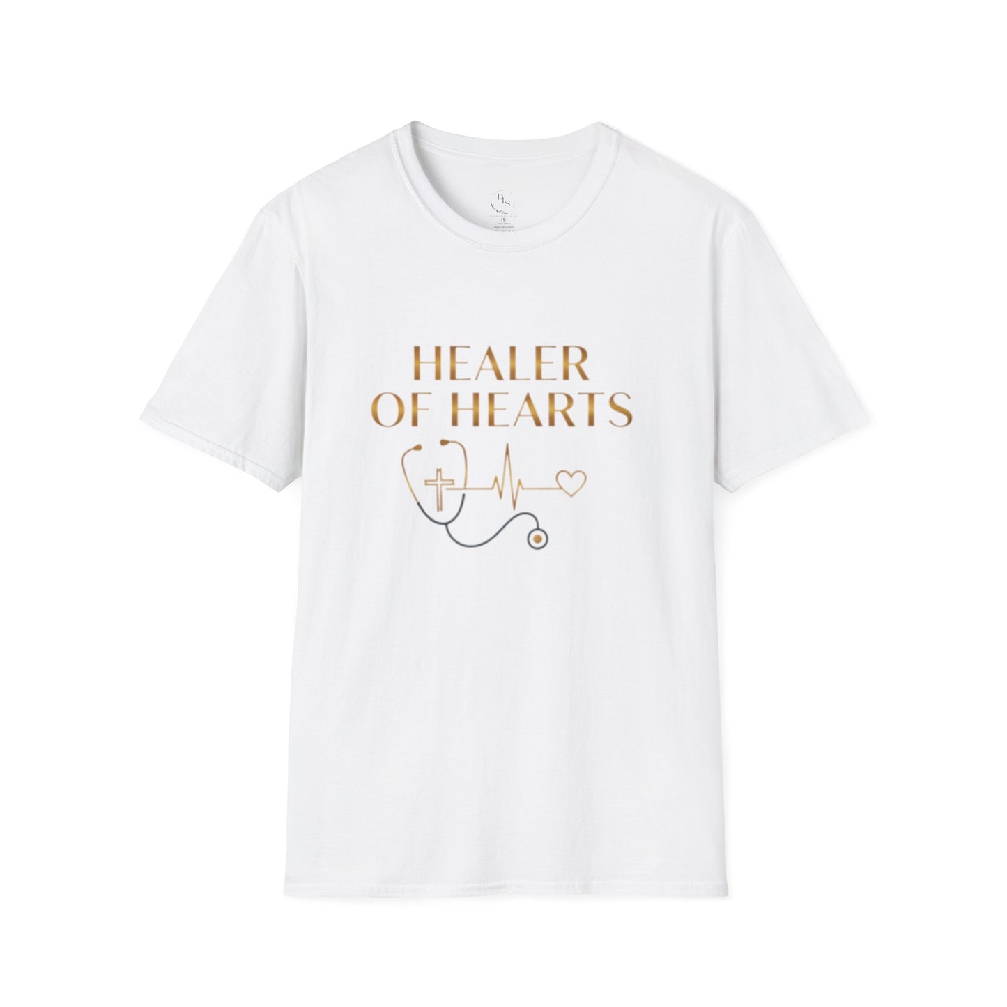 Healer of Hearts T-Shirt — Stethoscope Nurse Doctor Appreciation Tee