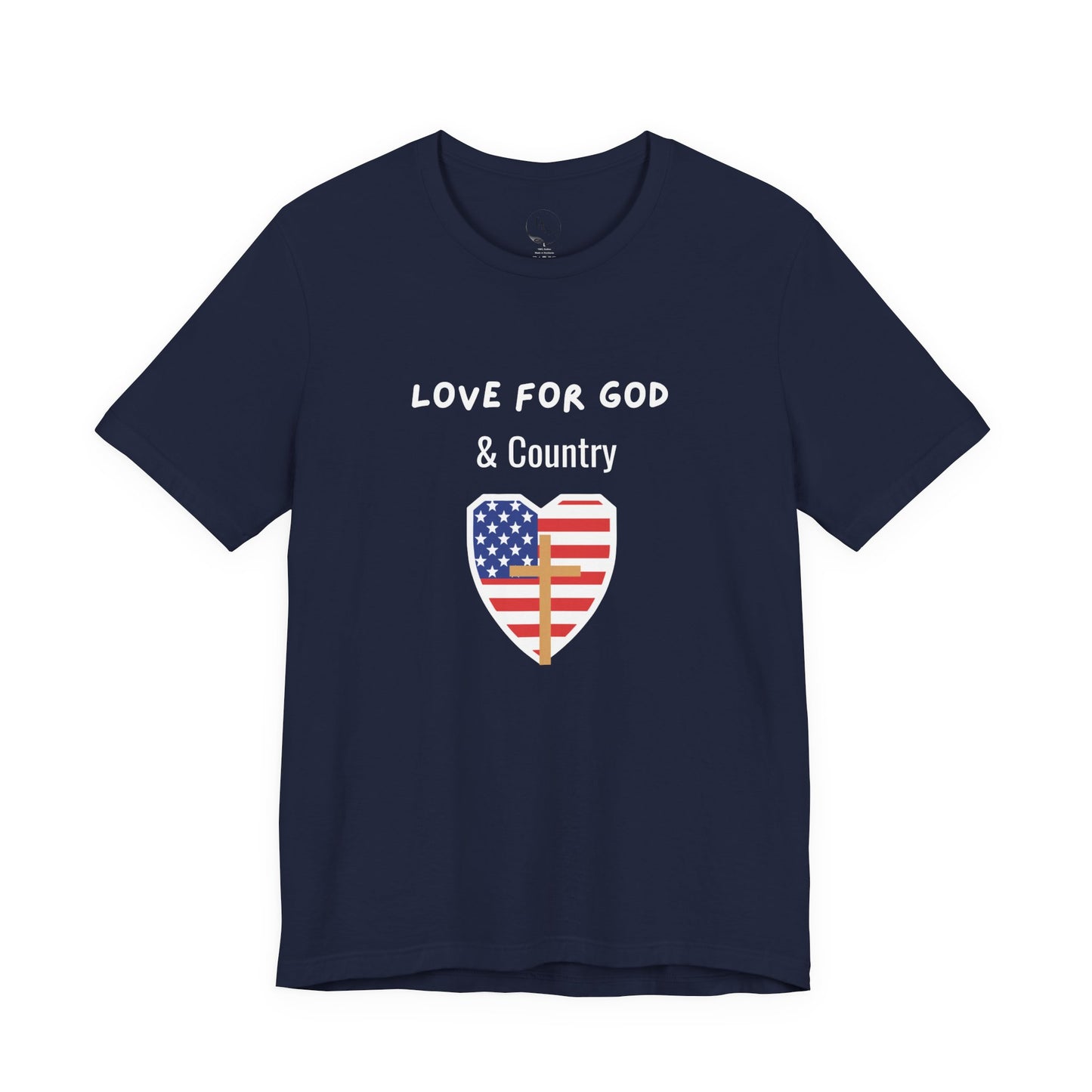 Love for God and Country - Jersey Short Sleeve Tee