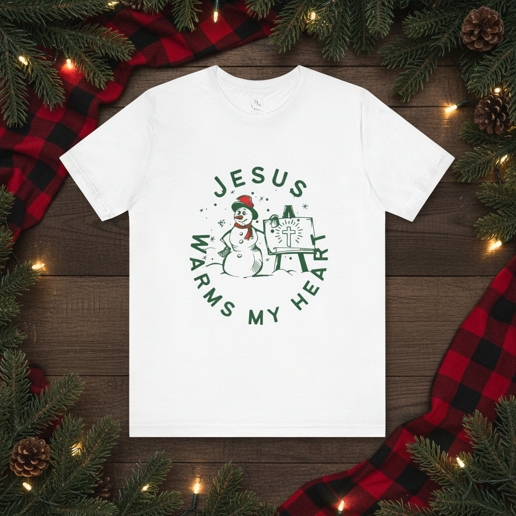 Jesus Warms my Heart-  Short Sleeve Tee