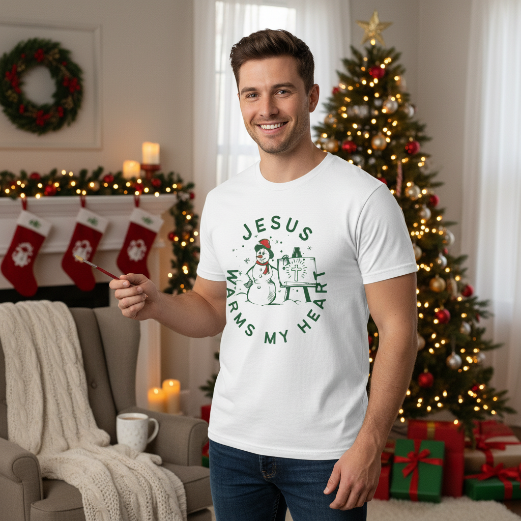 Jesus Warms my Heart-  Short Sleeve Tee