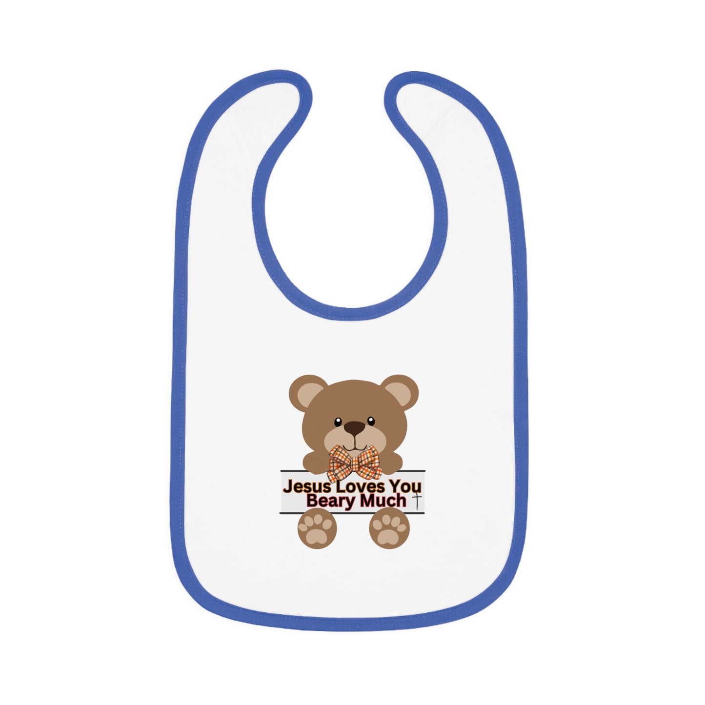 Baby Contrast Trim Jersey Bib