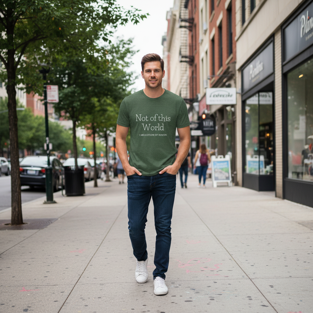 Not of this World - I am a Citizen of Heaven. Jersey Short Sleeve Tee