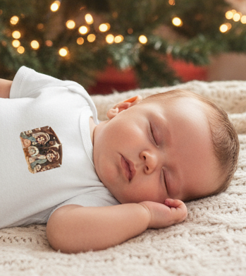 Infant Onesie with Nativity Scene – Baby Christmas Bodysuit