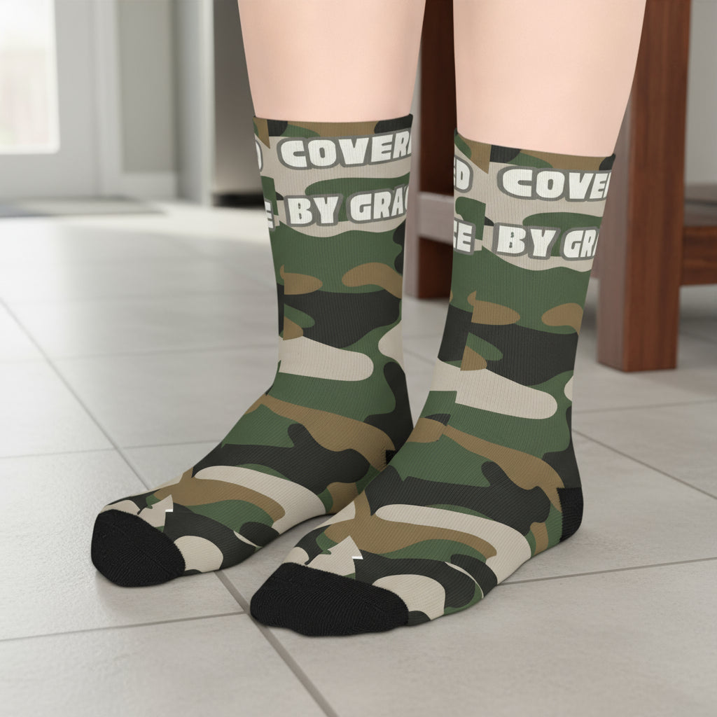 Camo Covered by Grace Socks Mid-Length Socks - Covered by Grace