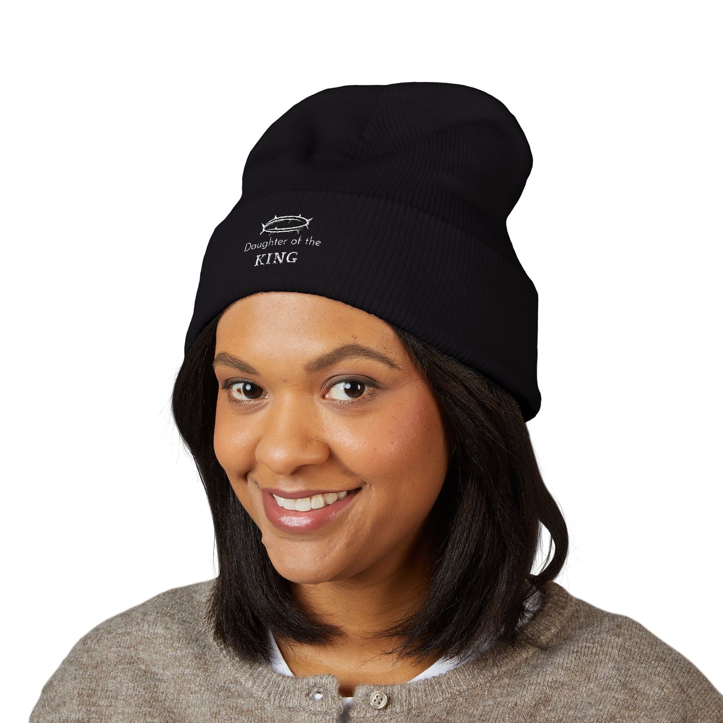Embroidered Classic Cuffed Beanie for Cozy Style