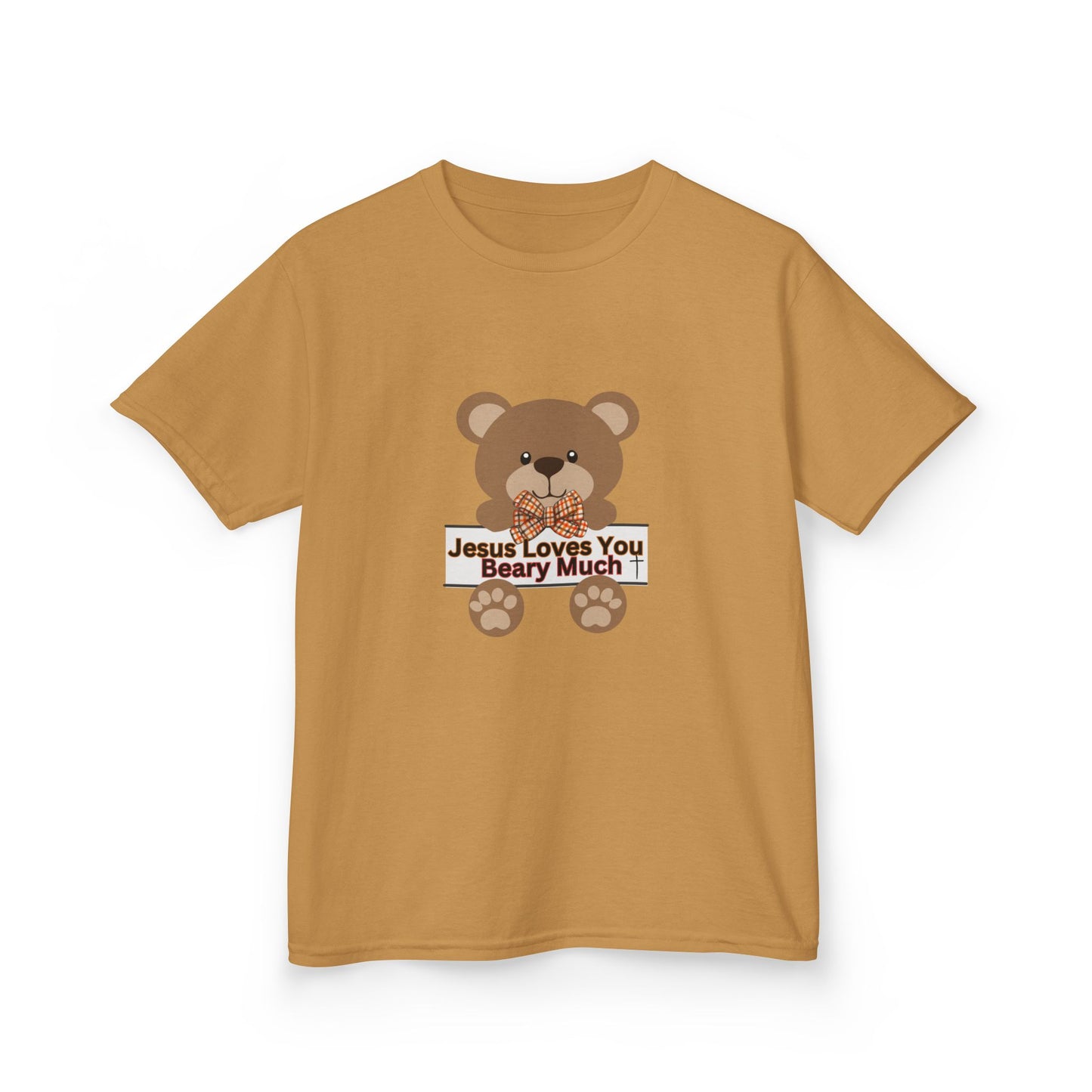 Jesus Loves Me Beary Much - Kids Heavy Cotton™ Tee