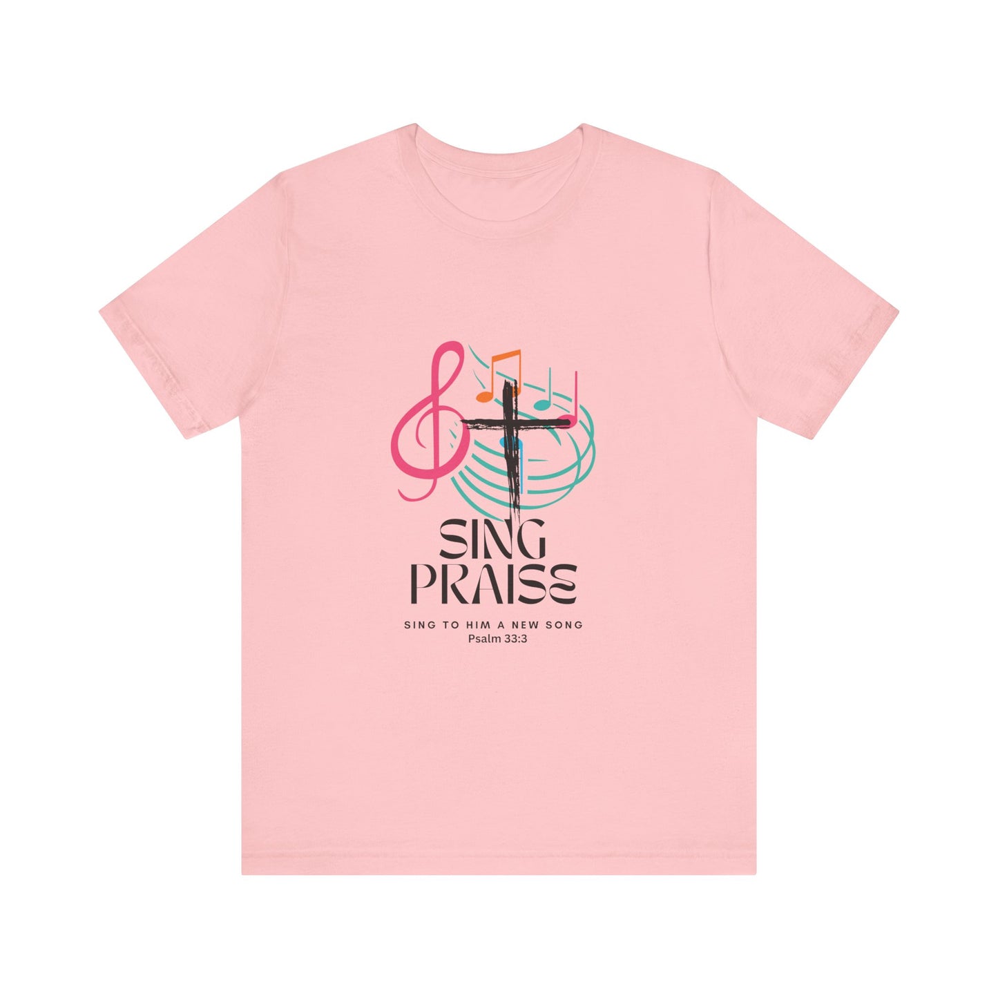 Praise Music Tee, Ideal for Church Events, Faith-Based Gifts, Relaxed Weekend Wear, Uplifting Message Shirt, Perfect for Christians