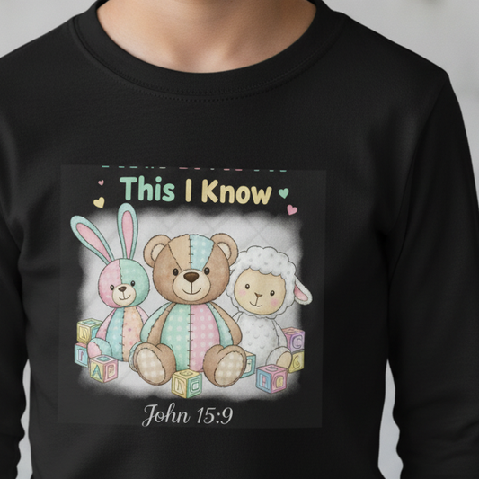 This I know. This is a reminder that Jesus loves me. Sleeve Competitor Tee