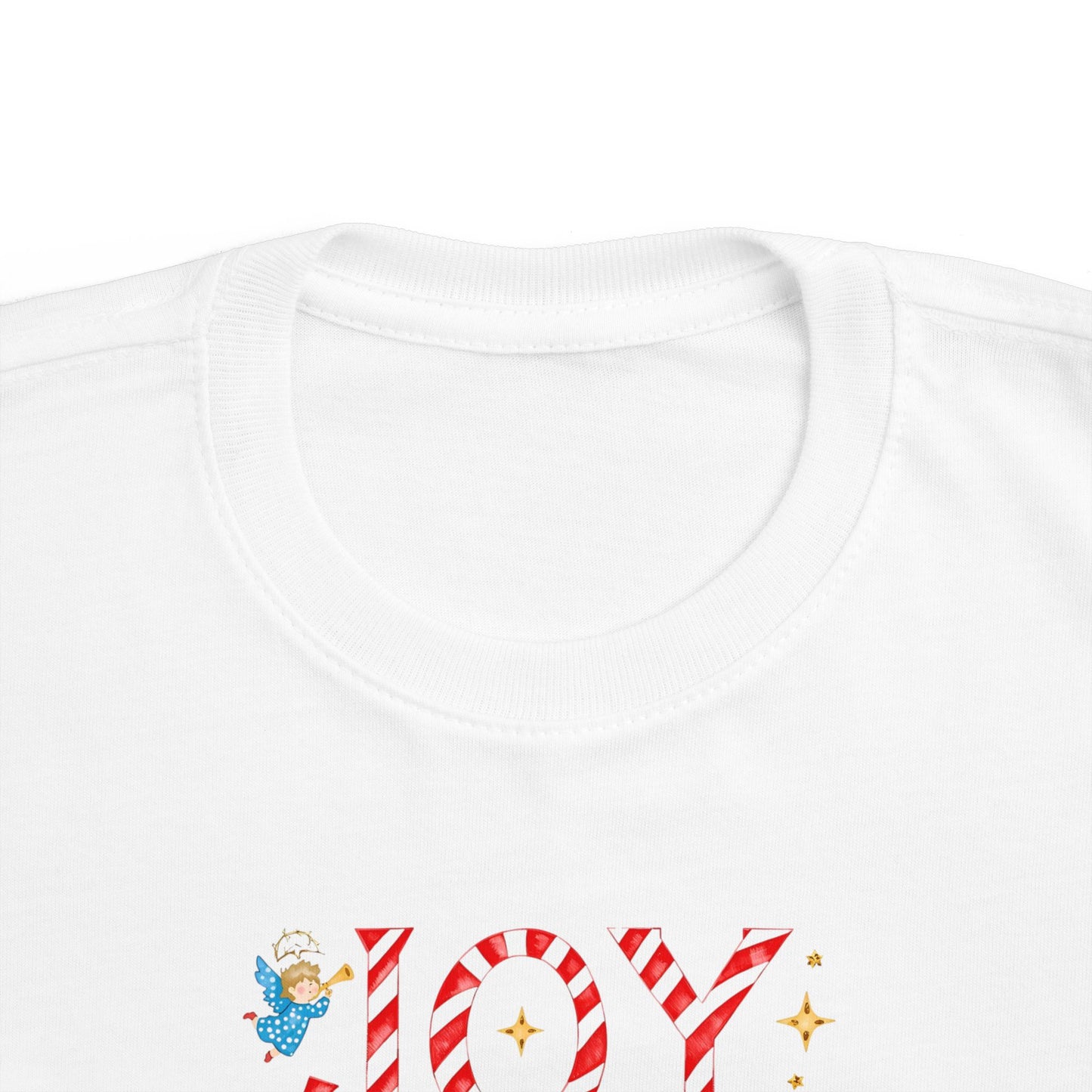 Joy to the World Toddler T-Shirt — Festive Candy Cane Christmas Tee