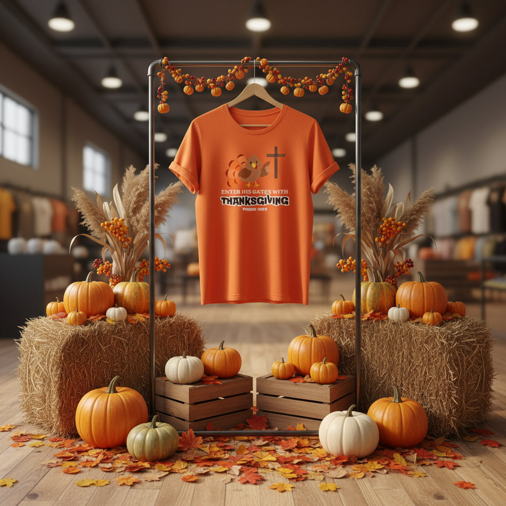 Thankful cute Turkey, gratitude, Thanksgiving. T-shirt