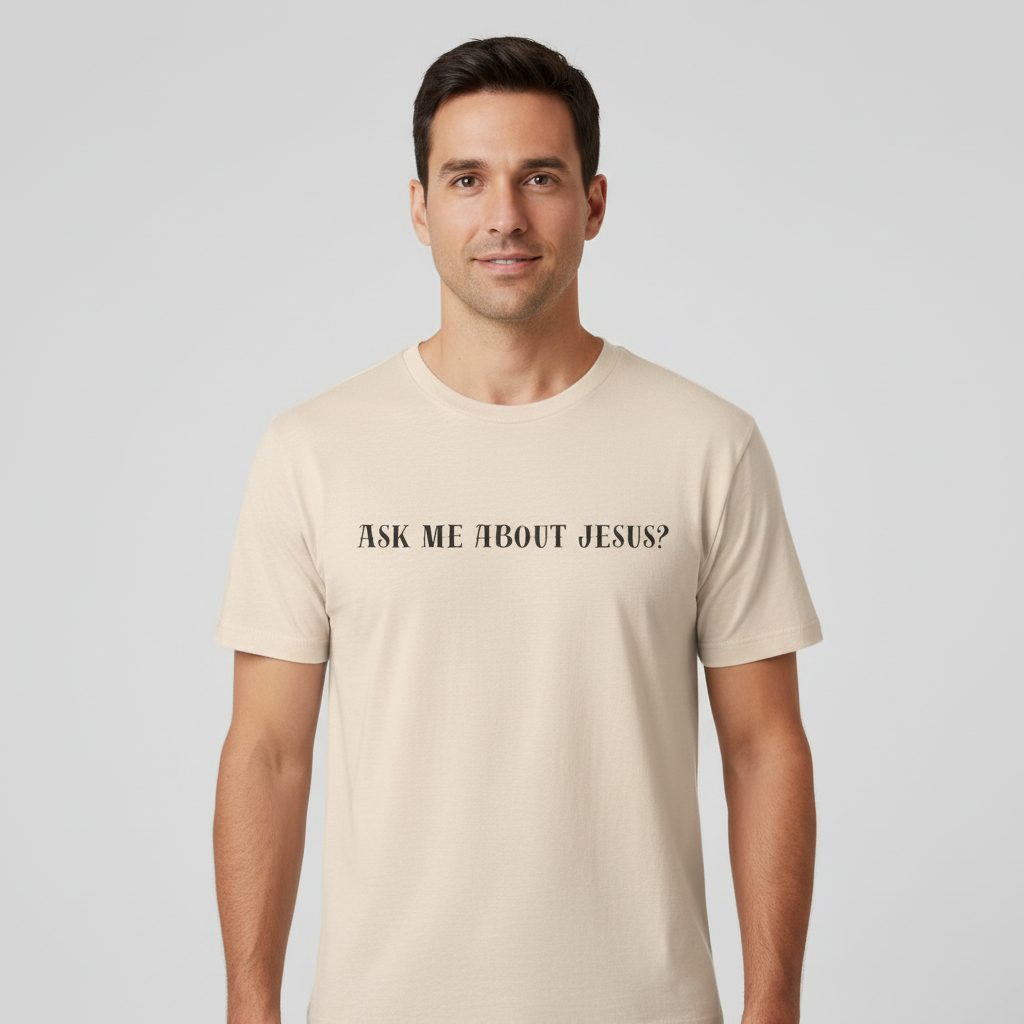 Ask me about Jesus - Short Sleeve Tee
