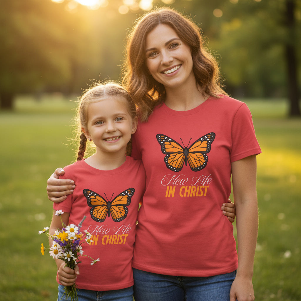 New Life in Christ Butterfly T Shirt