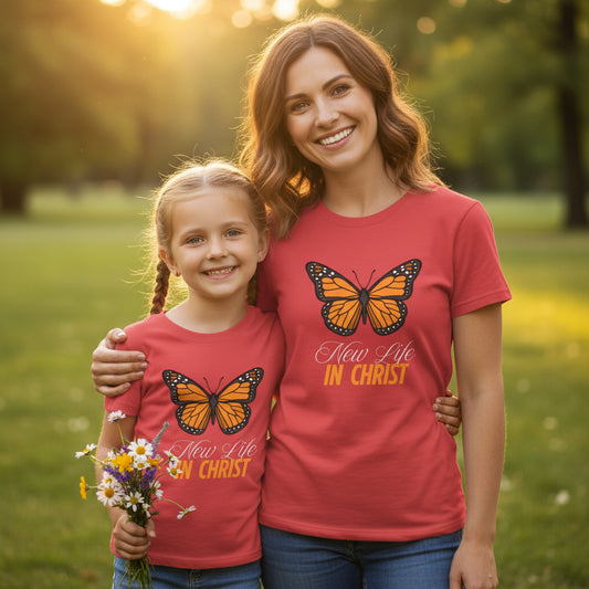 New Life in Christ Butterfly T Shirt