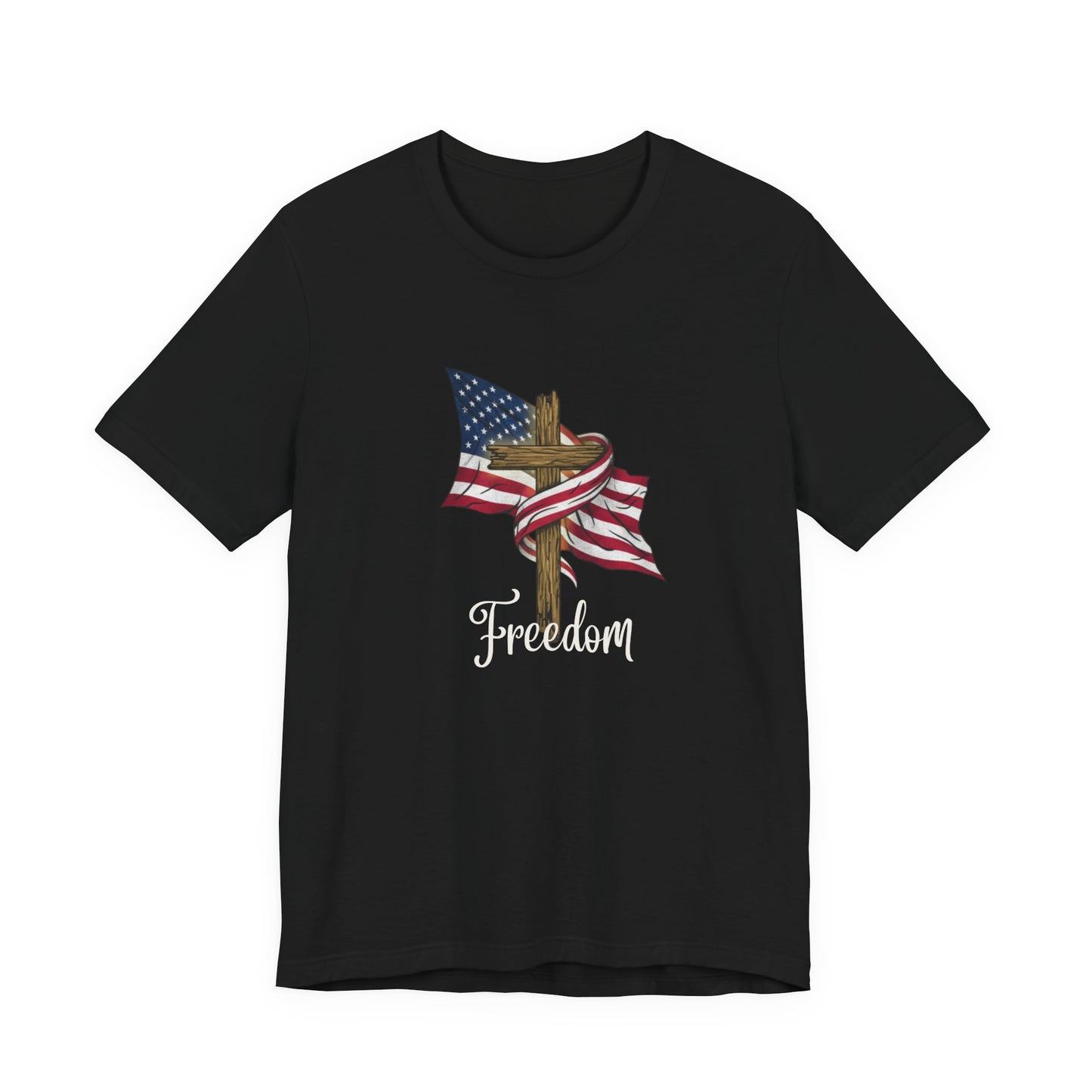 Faith Took Flight Eagle T-Shirt – "God, Family and Freedom" Patriotic Christian Tee