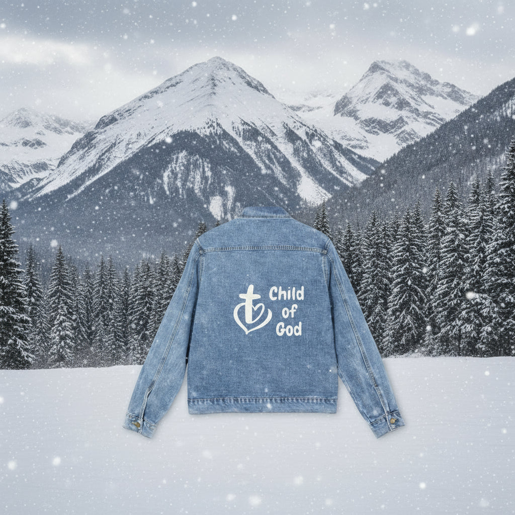 Child of God-Inspired Men's Denim Jacket
