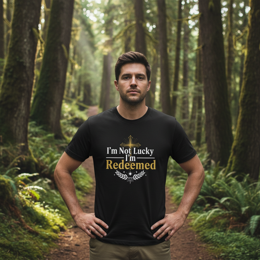 Redeemed Cross Tee — Christian Faith Graphic T-Shirt