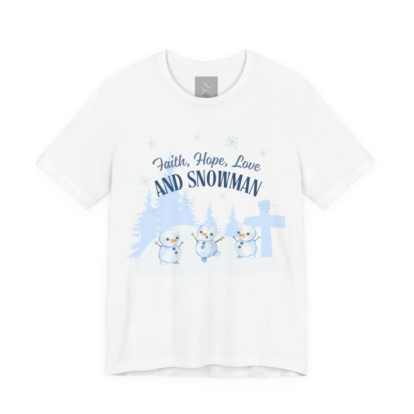 Faith, Hope, Love Snowman Tee