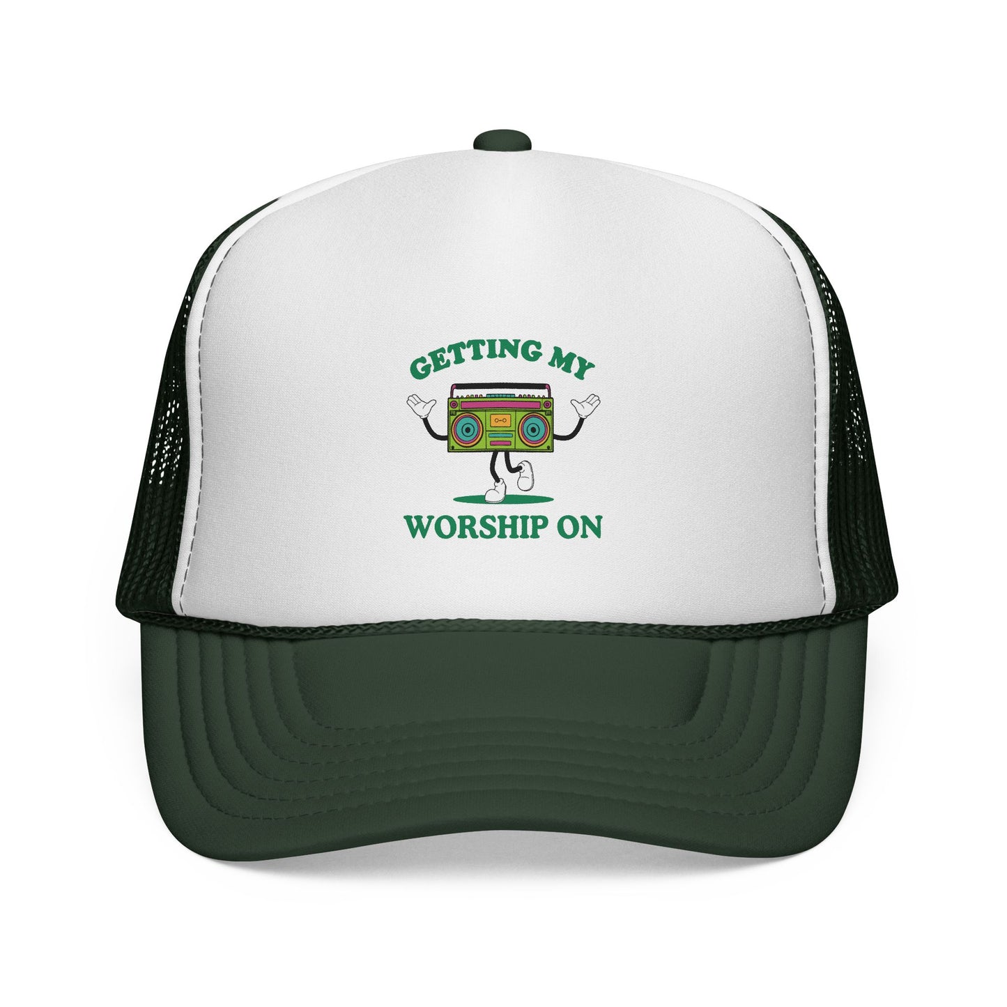 Getting my Worship on Hat - Retro Worship Trucker Cap - Getting My Worship On
