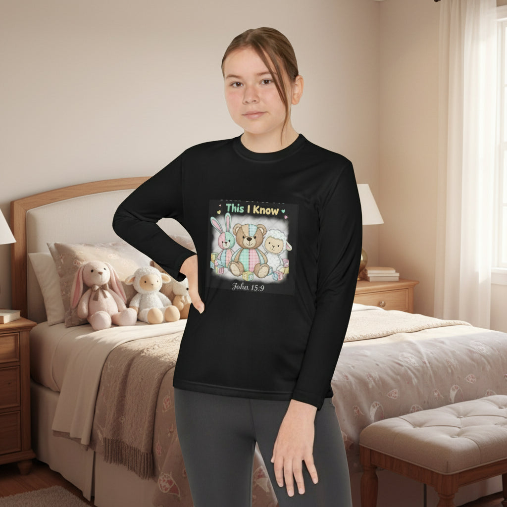 This I know. This is a reminder that Jesus loves me. Sleeve Competitor Tee