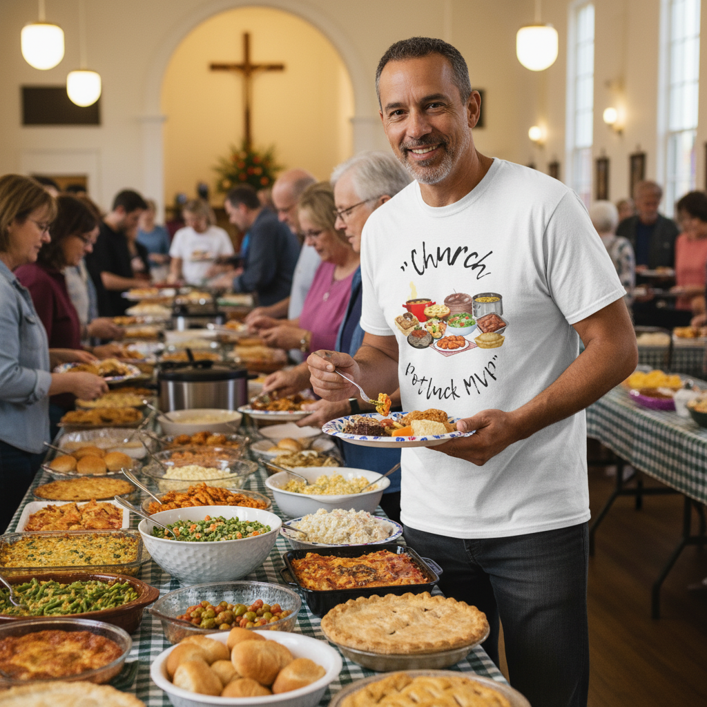 Church potluck mvp - Jersey Short Sleeve Tee