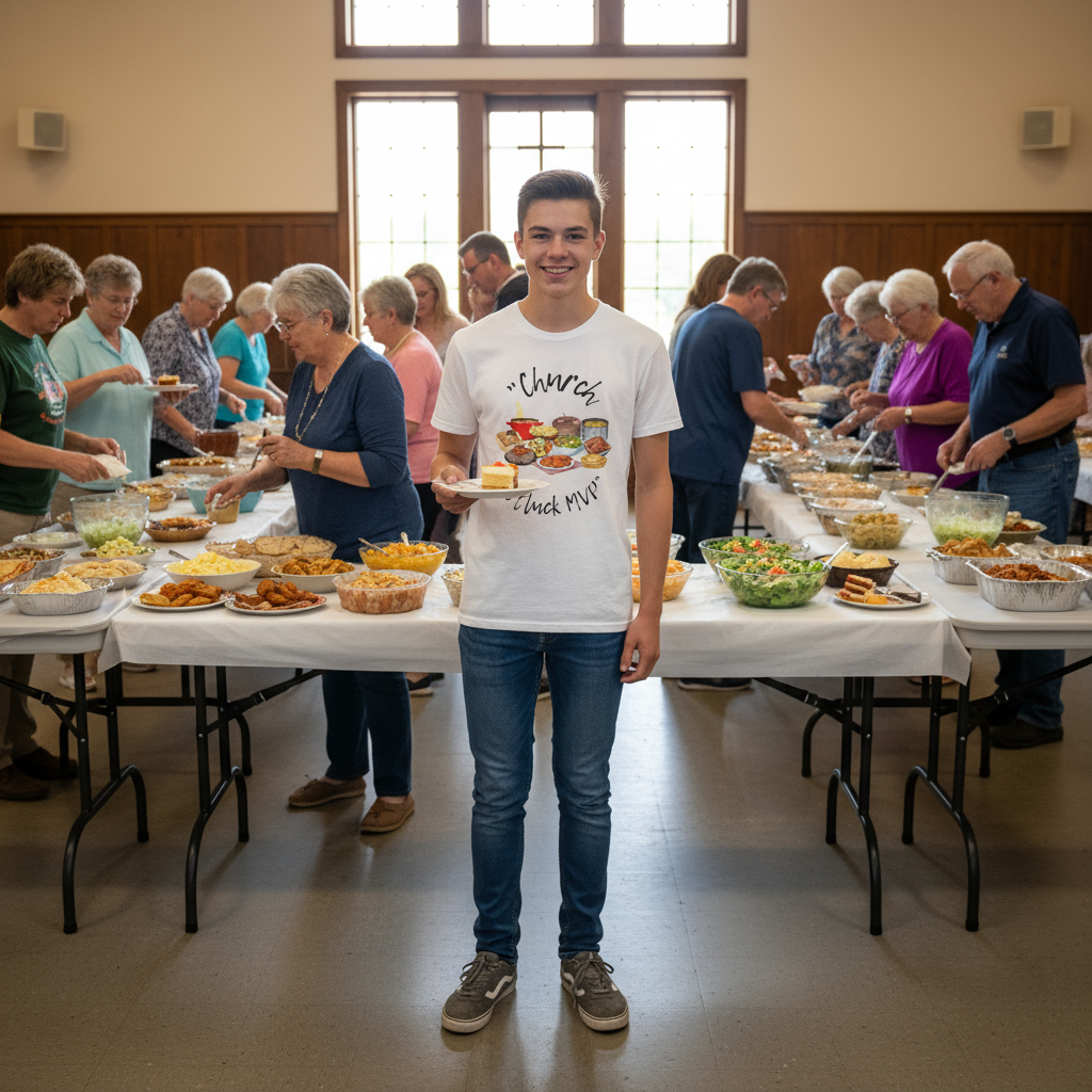 Church potluck mvp - Jersey Short Sleeve Tee