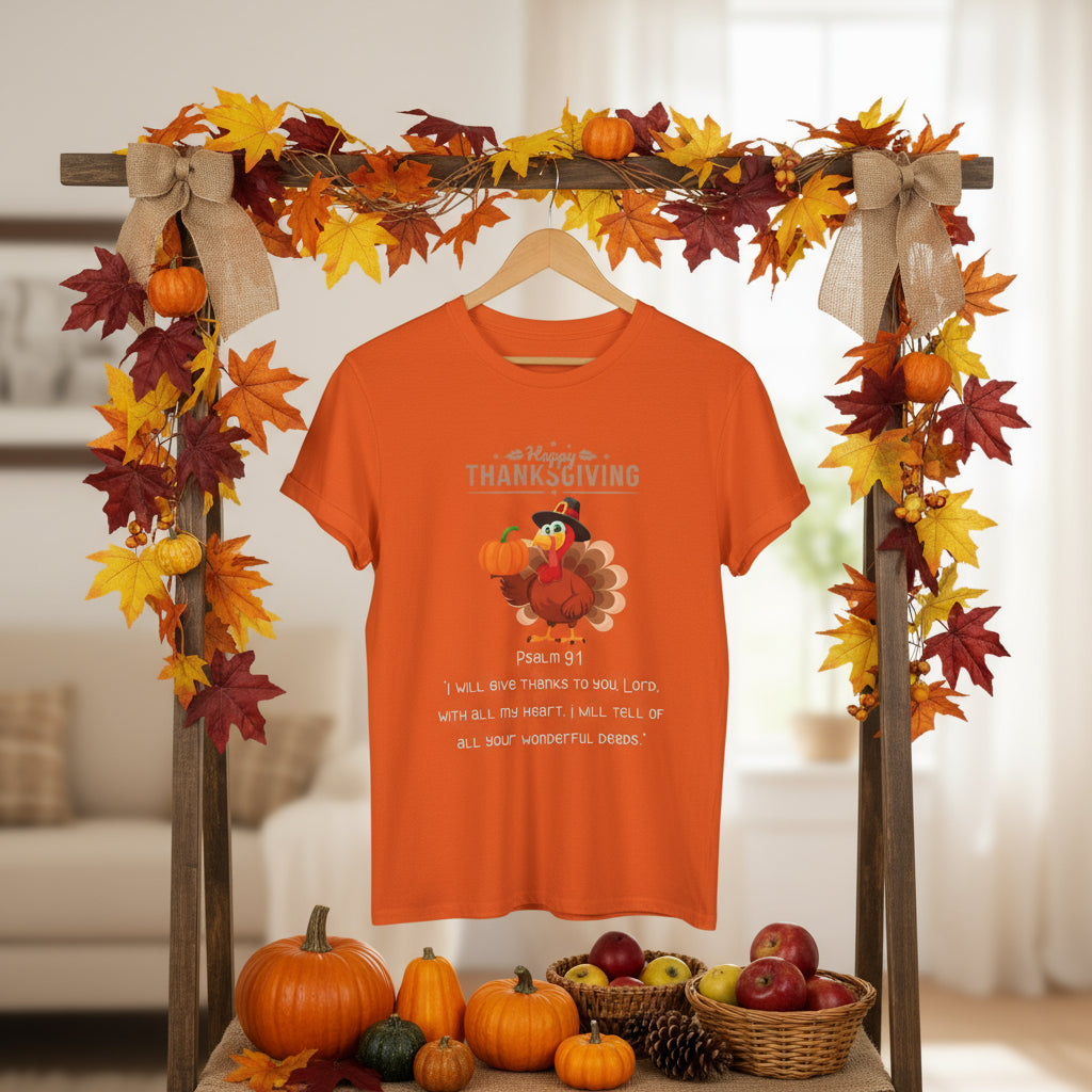 🦃 “Feathered in Faith” Turkey Tee