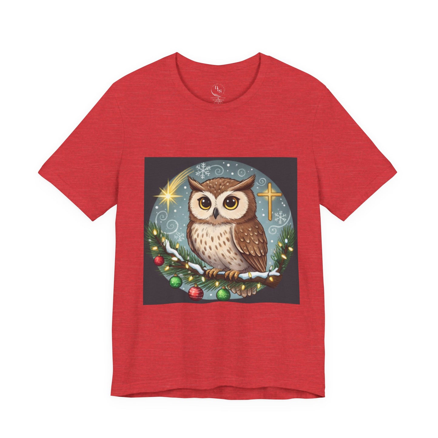 Inspirational Owl Graphic Tee - Psalm 91:4