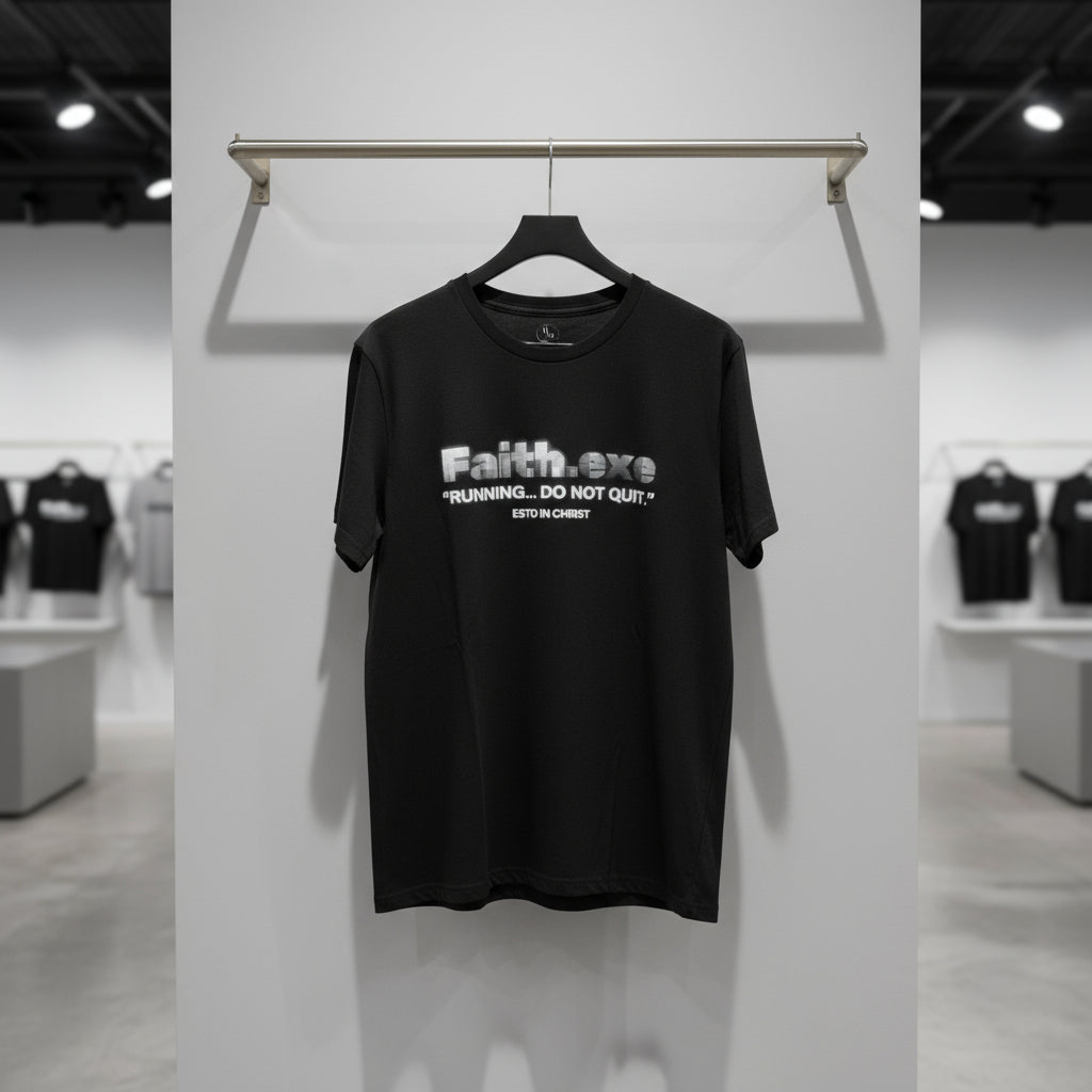 Christian Tech T shirt. Faith.exe Trendy Apparel. Great for  Christian computer lovers.