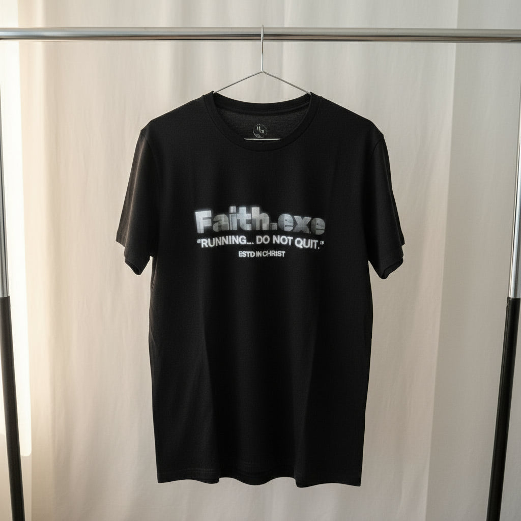 Christian Tech T shirt. Faith.exe Trendy Apparel. Great for  Christian computer lovers.