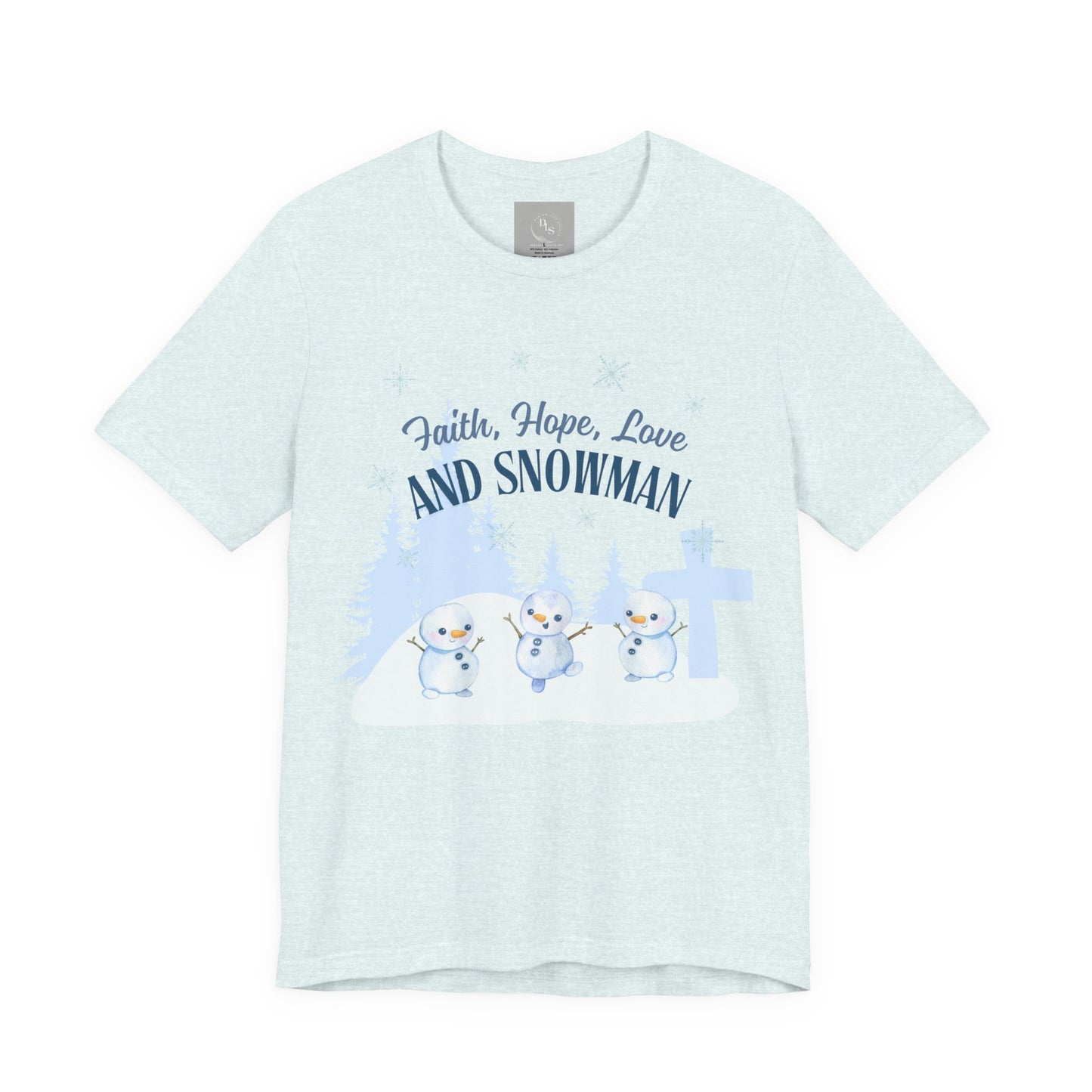 Faith, Hope, Love Snowman Tee