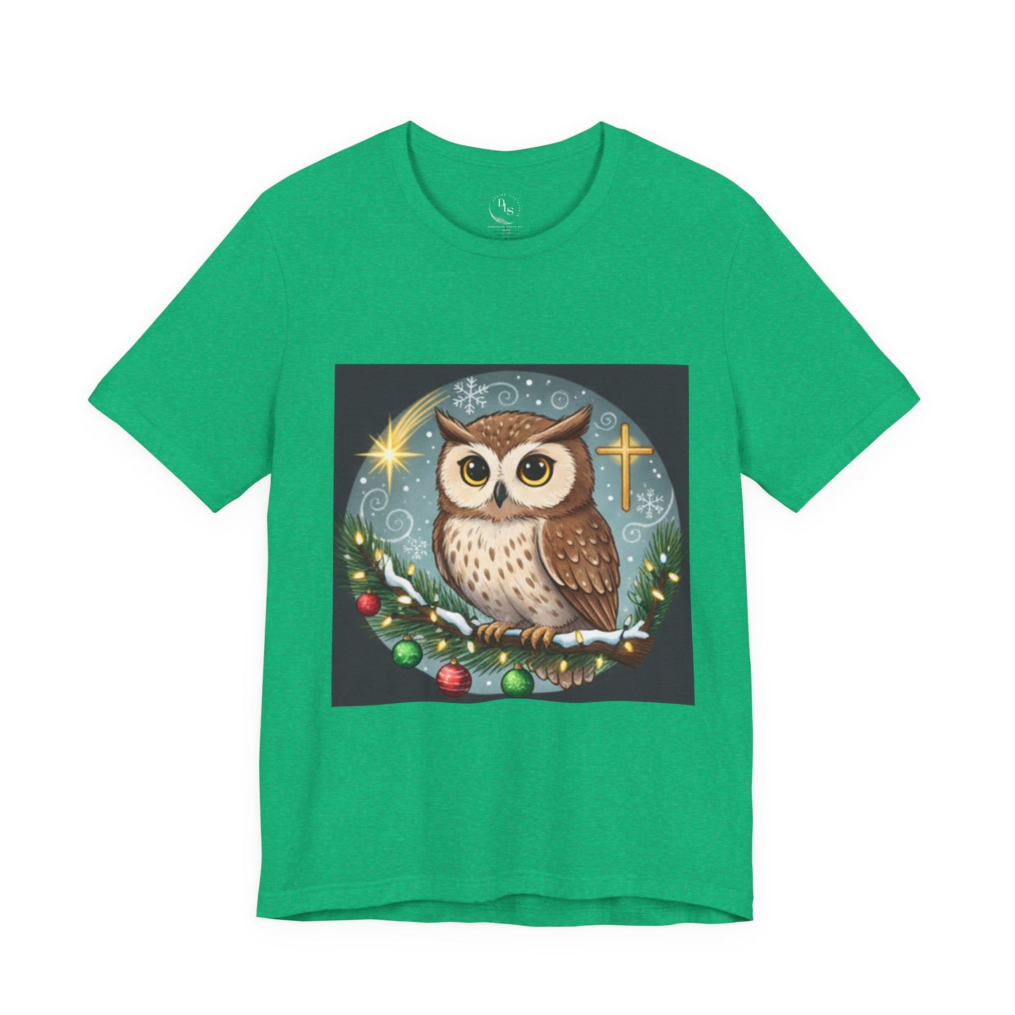 Inspirational Owl Graphic Tee - Psalm 91:4
