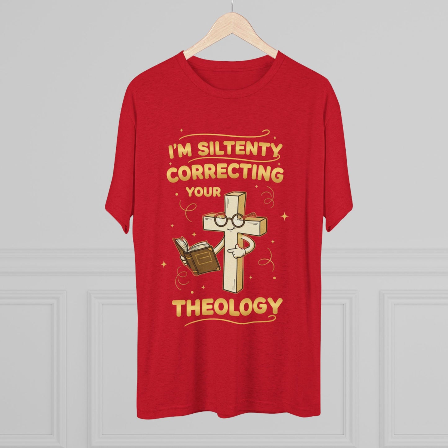 Theology T-Shirt — "I'm Silently Correcting Your Theology" Christian Tee