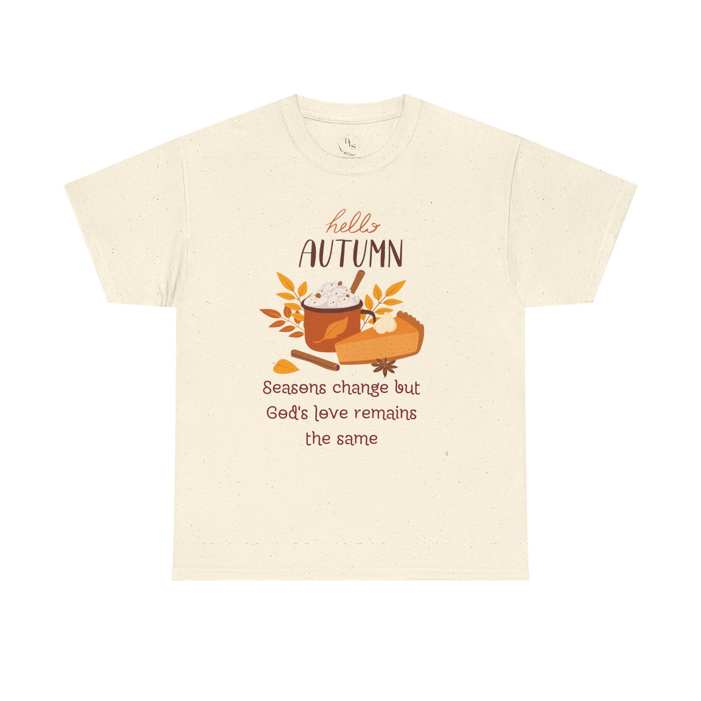 Hello Autumn Christian T-Shirt – God's Love Never Changes