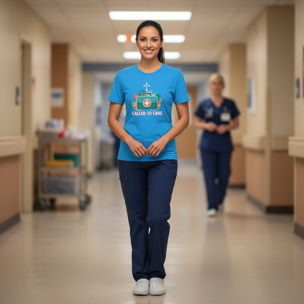 Called to Care Nurse Tee — Medical First Aid Graphic Shirt