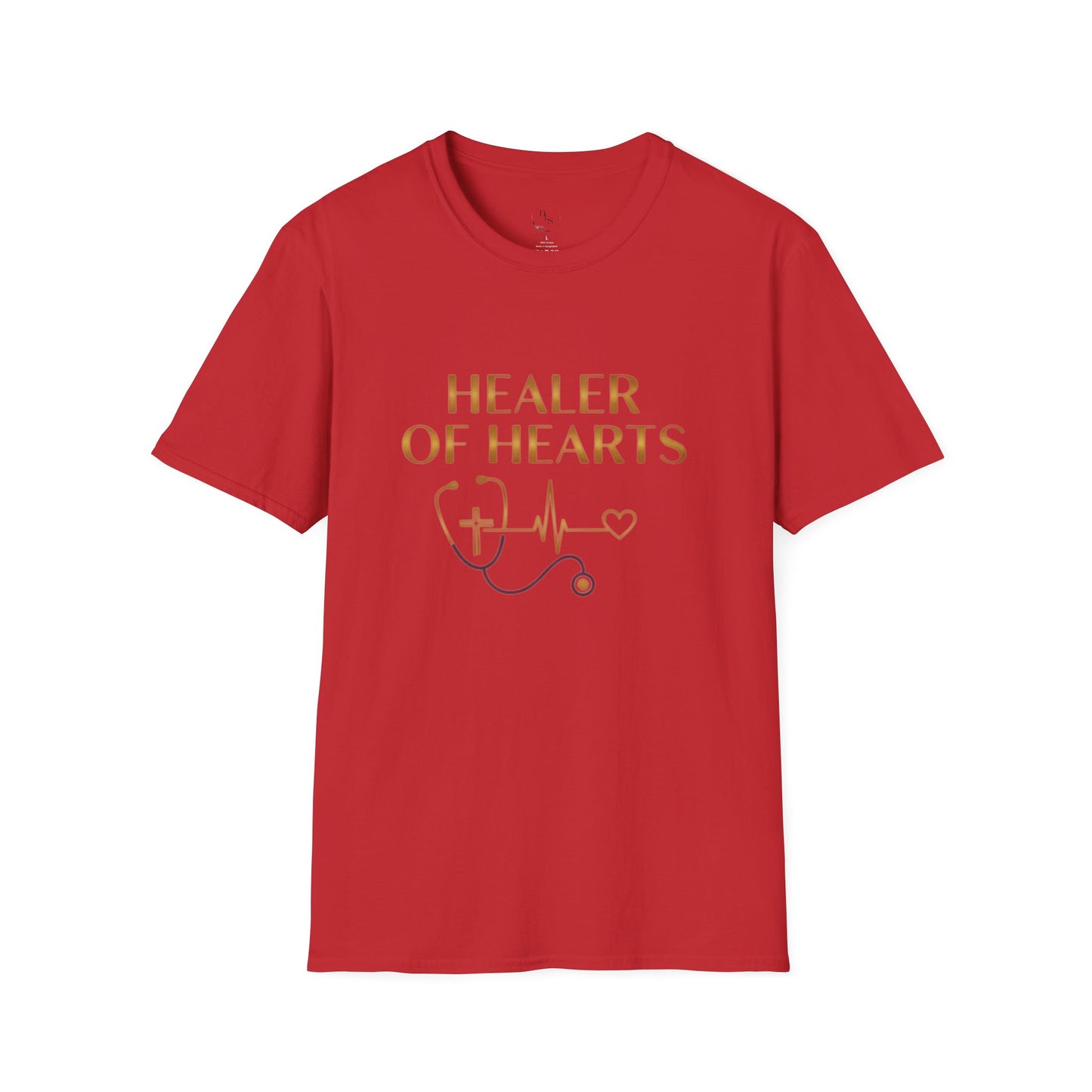 Healer of Hearts T-Shirt — Stethoscope Nurse Doctor Appreciation Tee