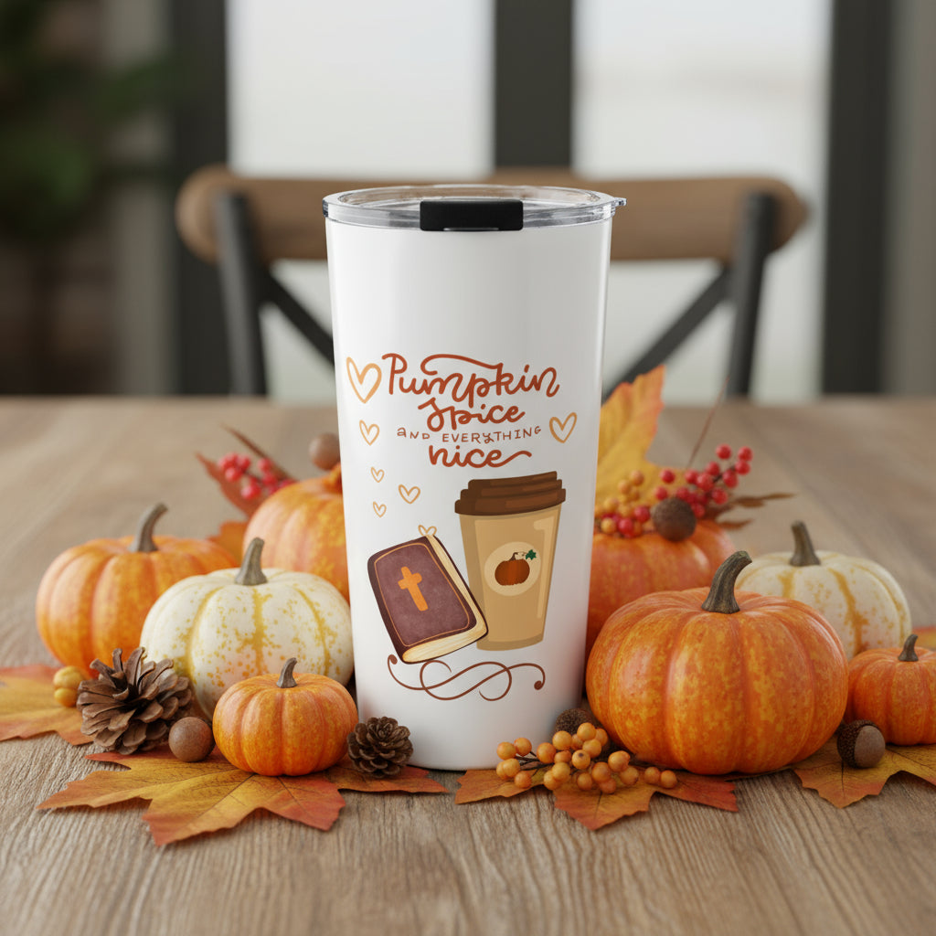 Pumpkin Spice and Jesus Tumbler 20oz