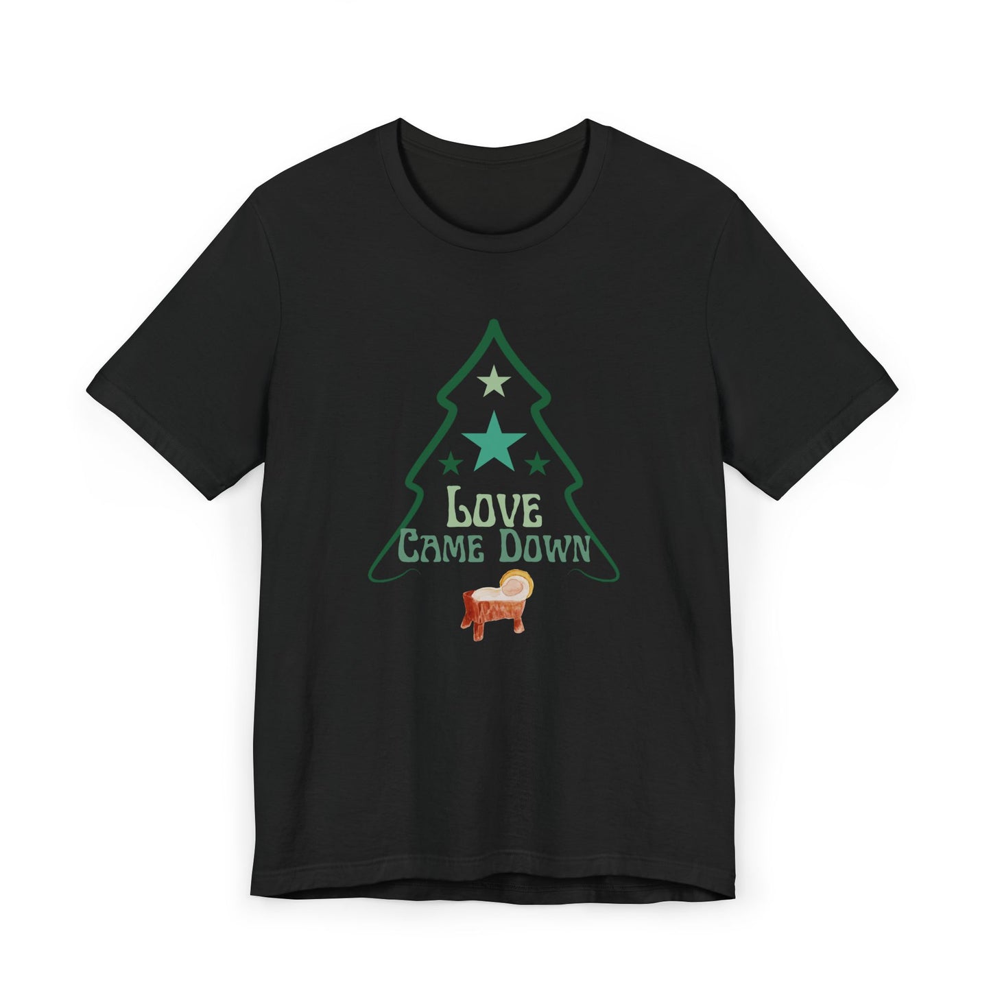 Christmas Tree T‑Shirt — "Love Came Down" Holiday Tee