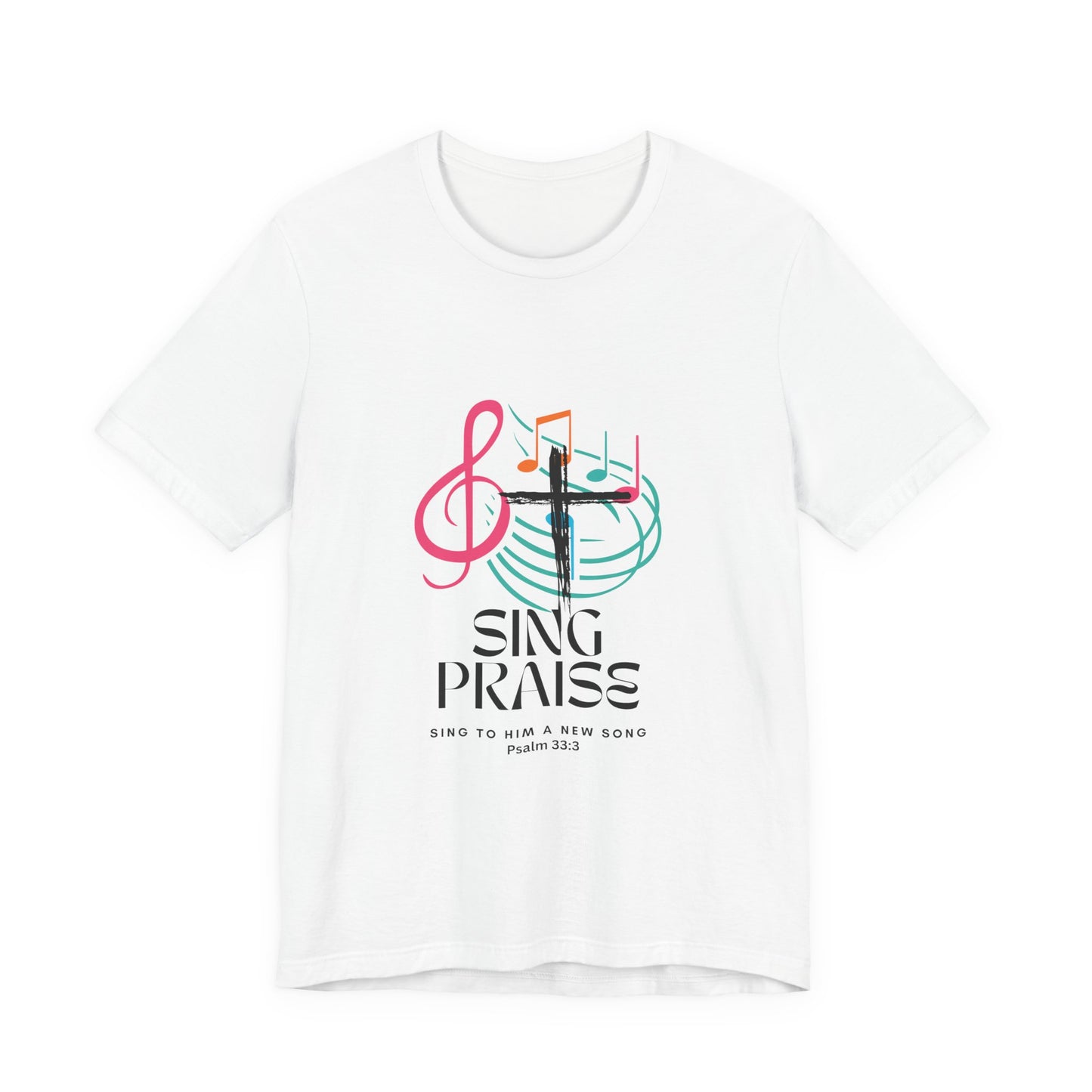 Praise Music Tee, Ideal for Church Events, Faith-Based Gifts, Relaxed Weekend Wear, Uplifting Message Shirt, Perfect for Christians
